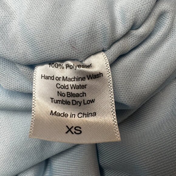 Lucy in the Sky Baby Blue Mesh Sleeve Mini Dress XS | Romantic Pastel Soft Girl - Picture 7 of 8